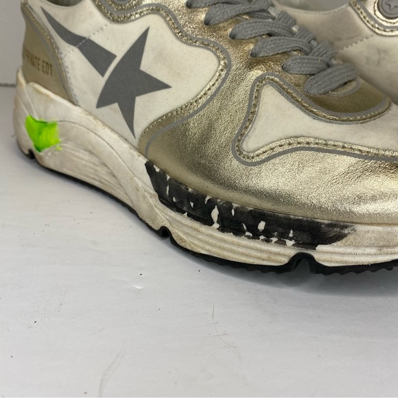 Golden Goose Private Edt Running Rare Gold Metallic Chunky Shoe Size 35EU/5-6 US - Picture 5 of 16